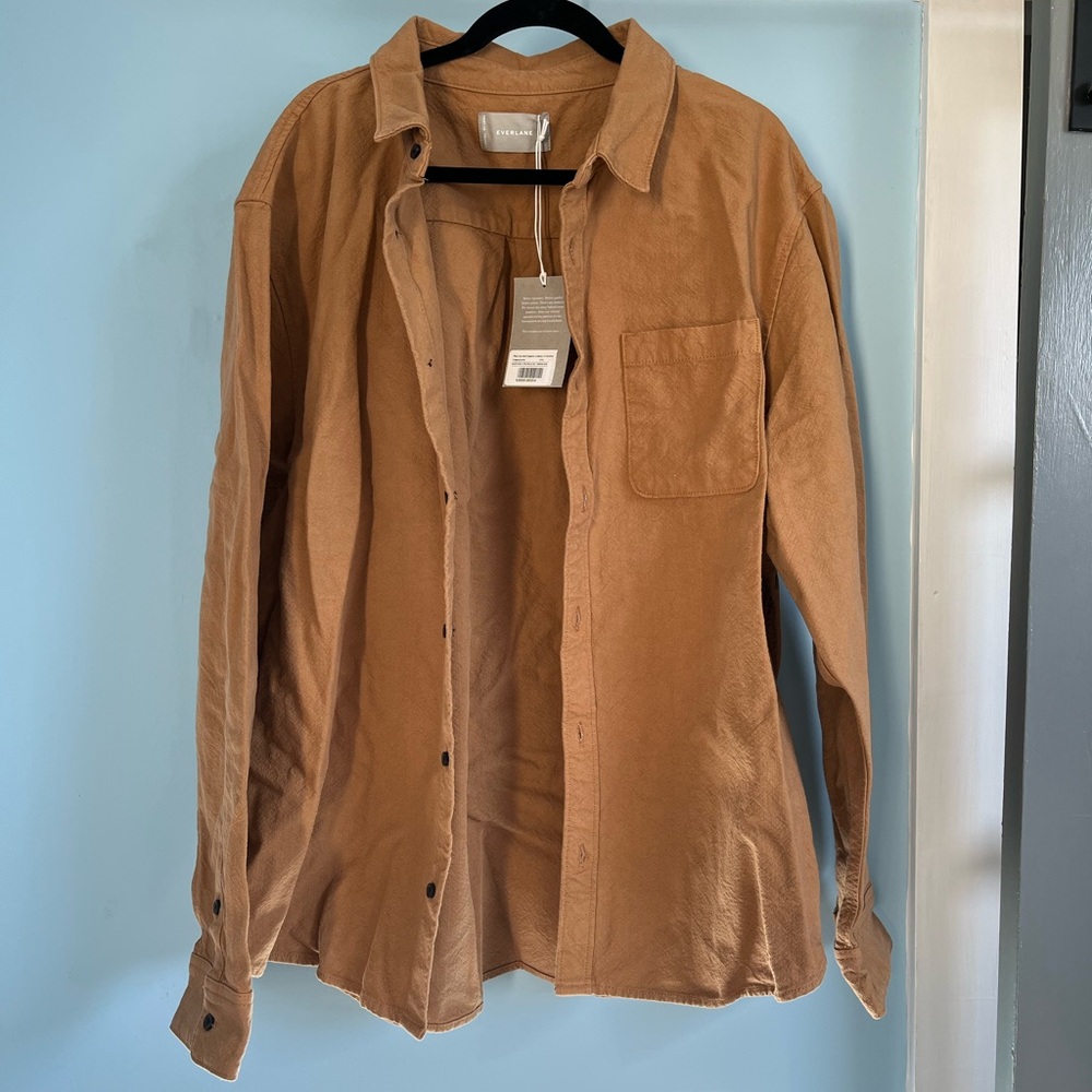 NWT Everlane The Canvas Organic Cotton Overshirt